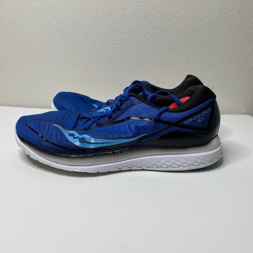 Saucony Kinvara 10 Running Shoes Blue Black S20467-2 Everun‎ Mens Size 12